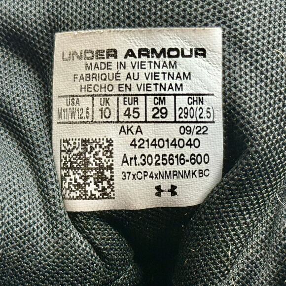 Under Armour UA Lockdown 6 Basketball Shoes Mens11 Red Black L.4.7 - Picture 15 of 15